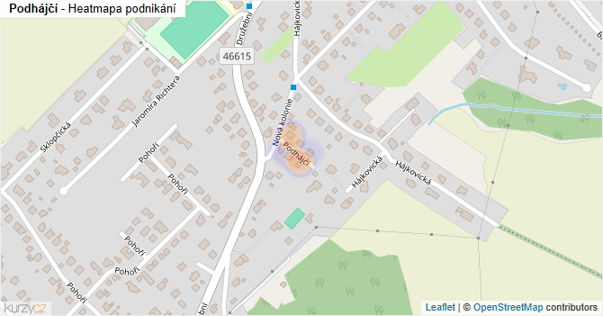 Podhájčí - mapa podnikání