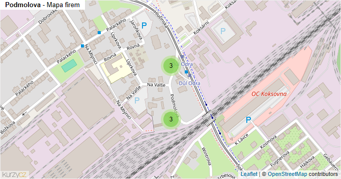 Podmolova - mapa firem