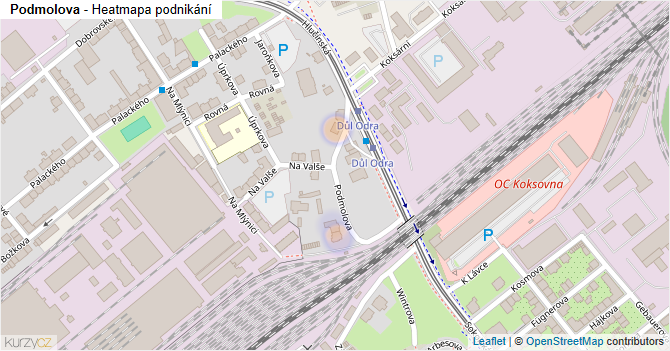 Podmolova - mapa podnikání
