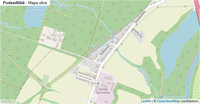 Podsedliště - mapa ulice