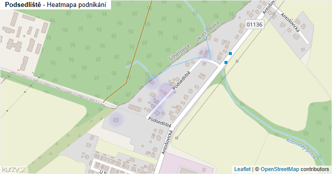 Podsedliště - mapa podnikání
