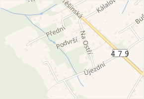 Podvrší v obci Ostrava - mapa ulice