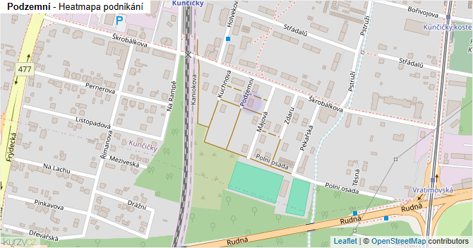 Podzemní - mapa podnikání