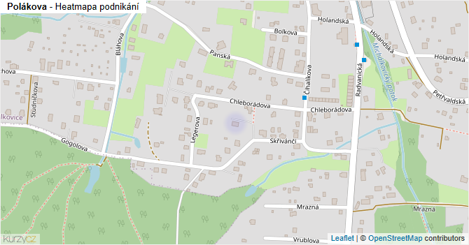 Polákova - mapa podnikání