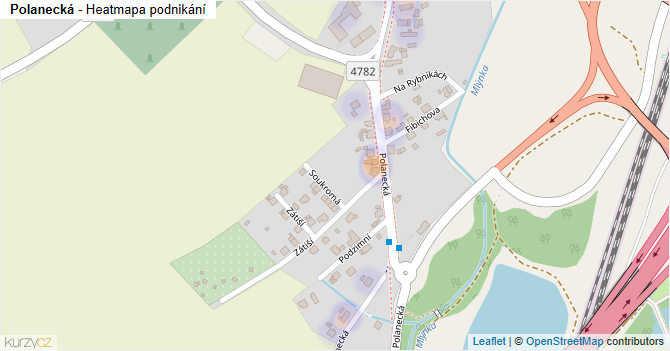Polanecká - mapa podnikání