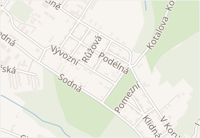 Poslední v obci Ostrava - mapa ulice