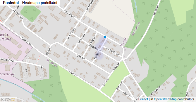 Poslední - mapa podnikání