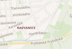 Pražanova v obci Ostrava - mapa ulice