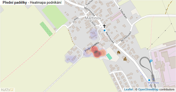Přední padělky - mapa podnikání