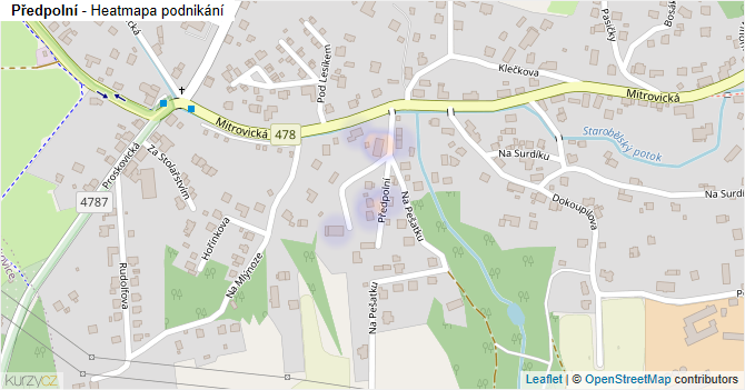 Předpolní - mapa podnikání