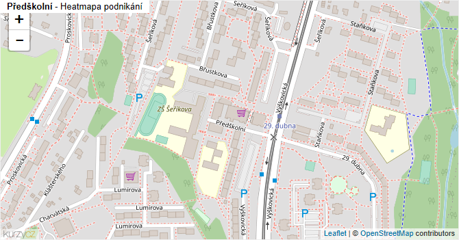 Předškolní - mapa podnikání