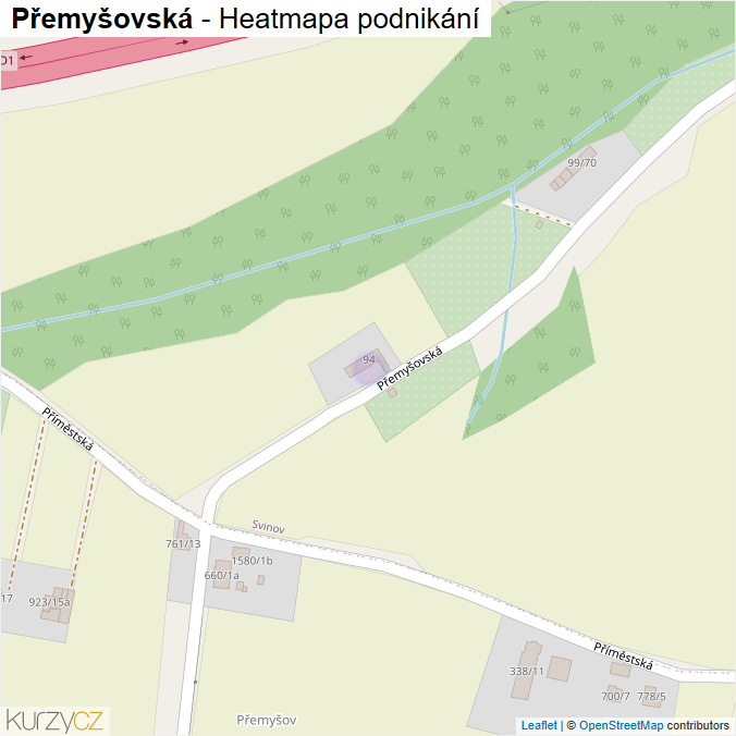 Mapa Přemyšovská - Firmy v ulici.