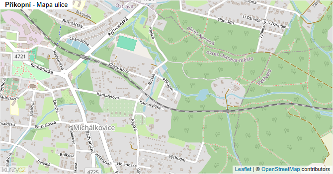 Příkopní - mapa ulice