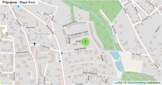 Připojená - mapa firem