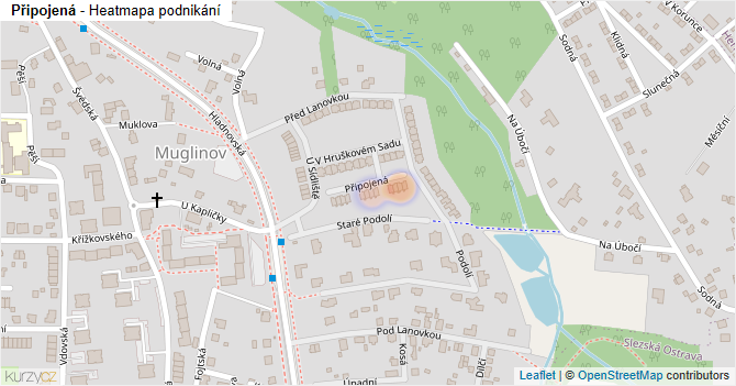 Připojená - mapa podnikání