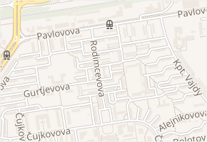 Prošinova v obci Ostrava - mapa ulice
