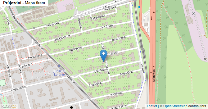 Průjezdní - mapa firem