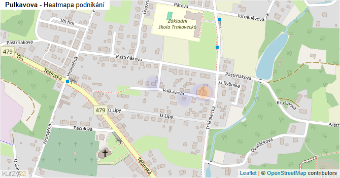 Pulkavova - mapa podnikání
