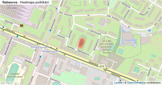 Rabasova - mapa podnikání