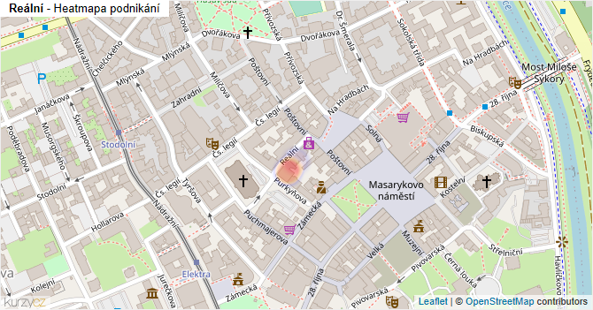 Reální - mapa podnikání