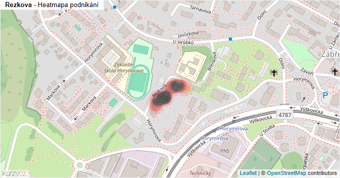 Rezkova - mapa podnikání