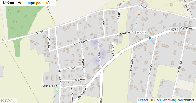 Režná - mapa podnikání
