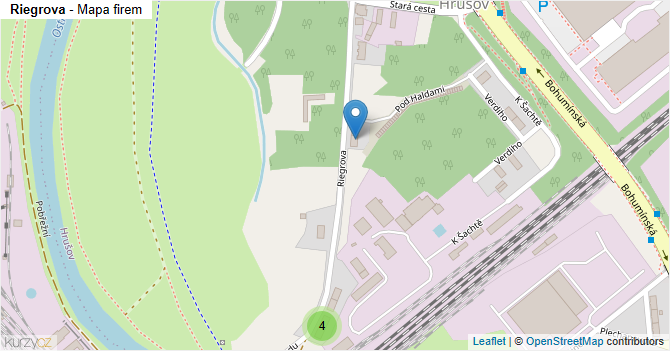 Riegrova - mapa firem