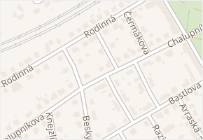 Rodinná v obci Ostrava - mapa ulice
