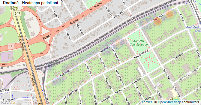 Rodinná - mapa podnikání