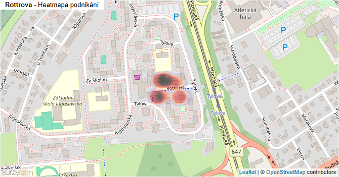 Rottrova - mapa podnikání