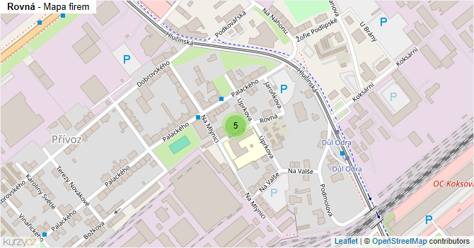 Rovná - mapa firem