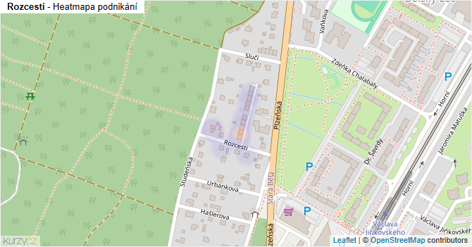 Rozcestí - mapa podnikání