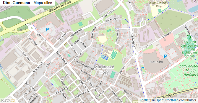 Rtm. Gucmana - mapa ulice