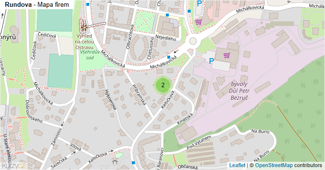 Rundova - mapa firem