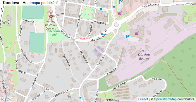 Rundova - mapa podnikání