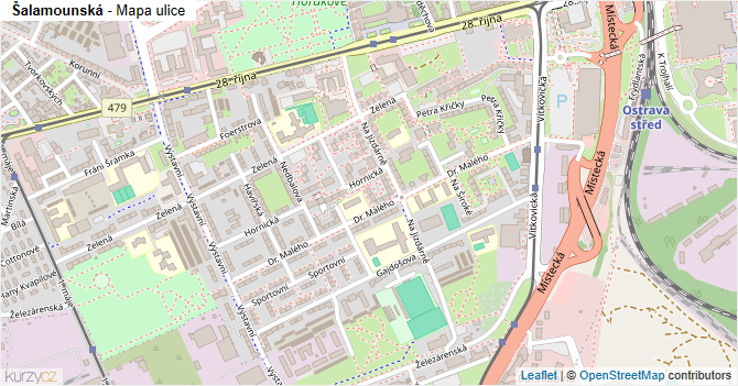 Šalamounská - mapa ulice