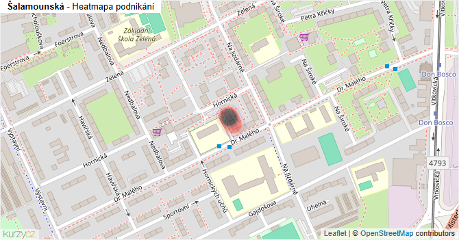 Šalamounská - mapa podnikání