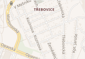 Šaljapinova v obci Ostrava - mapa ulice