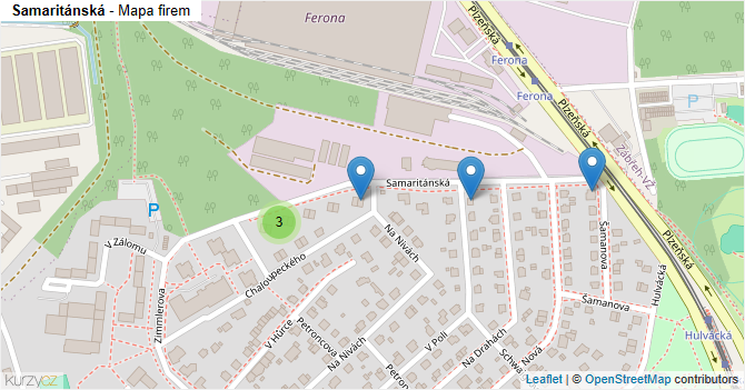 Samaritánská - mapa firem