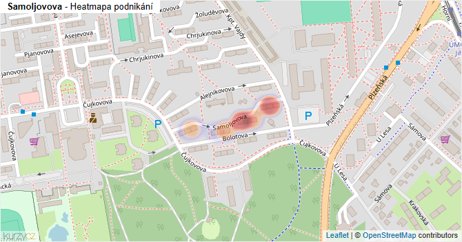 Samoljovova - mapa podnikání