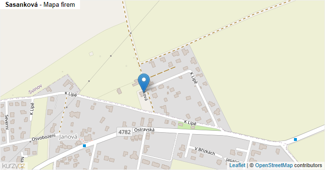 Sasanková - mapa firem