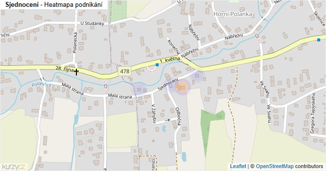 Sjednocení - mapa podnikání