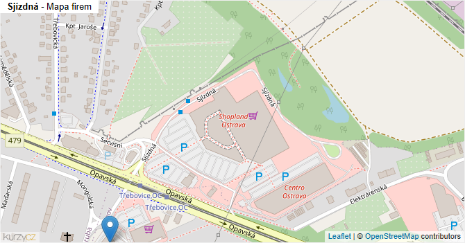 Sjízdná - mapa firem