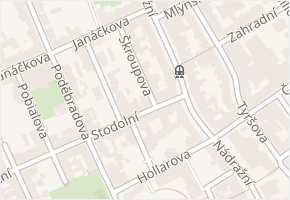 Škroupova v obci Ostrava - mapa ulice