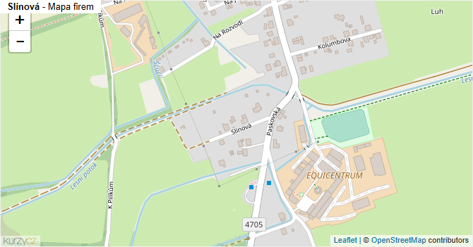Slínová - mapa firem