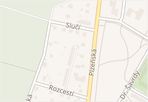 Slučí v obci Ostrava - mapa ulice