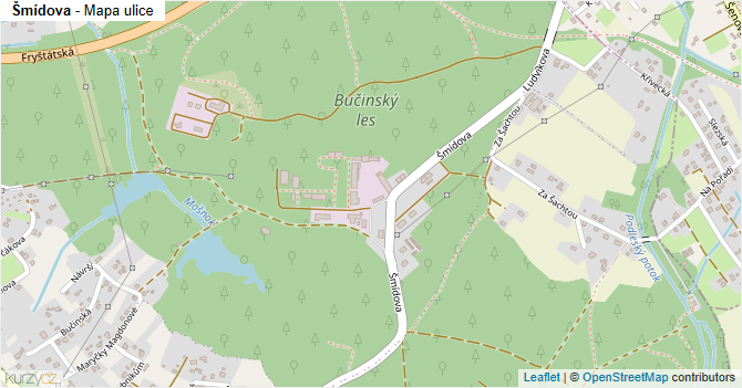Šmídova - mapa ulice