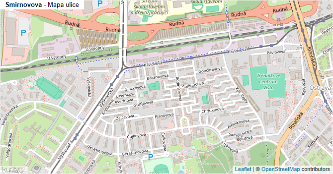 Smirnovova - mapa ulice