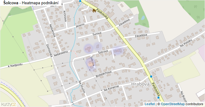 Šolcova - mapa podnikání