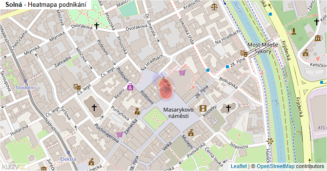 Solná - mapa podnikání